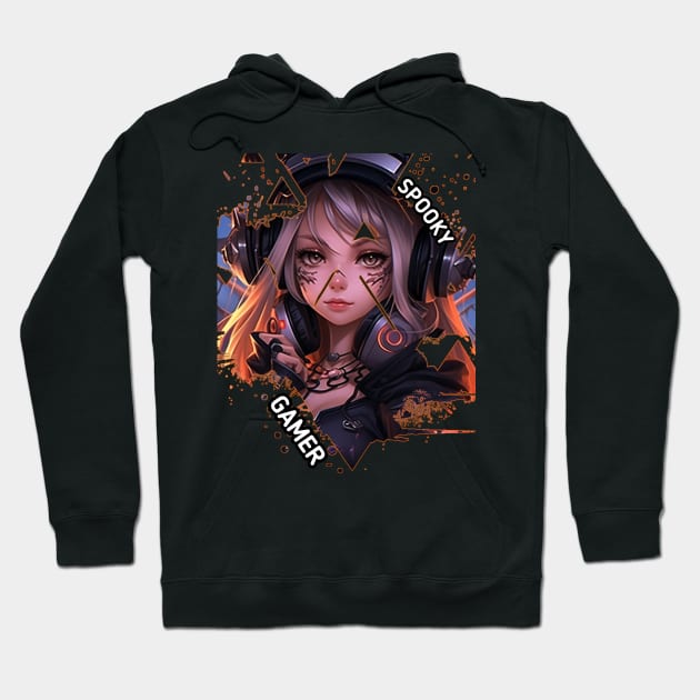 Halloween Gamer Witch Girl Hoodie by MaystarUniverse